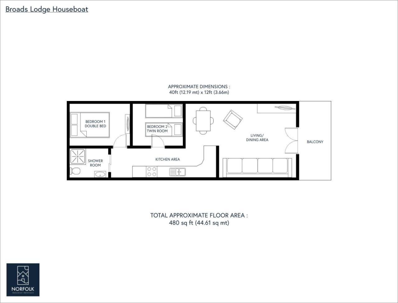 Hickling Broads Lodge Houseboat Stalham Extérieur photo